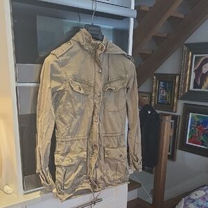 Aritzia Talula Xxs Tan Utility Jacket